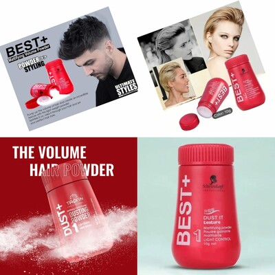 Hair Powder UNISEX BEST& SERVICH &Schwarzkopf Osis+ Thrill Fibre Gum+ DUST IT HAIR BEST PLUS POWDER (BEST+, Osis+ THRILL, SERVICH)