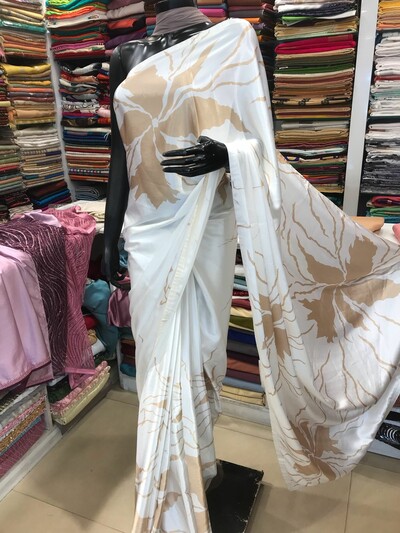 PERFUEM PURE SILK DIGITAL PRINTEED DESIGINEER SARRI SARRI WITH BLOUSE