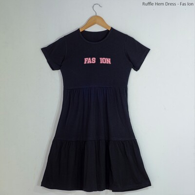 Ruffle hem dress