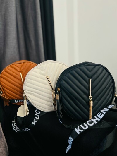 New Korean Version Simple and Fashionable Tassel Crossbody Bag V-shaped Embroidered Shoulder Strap Letter Single Shoulder Retro