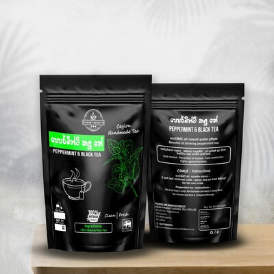 Peppermint flavoured black Tea 