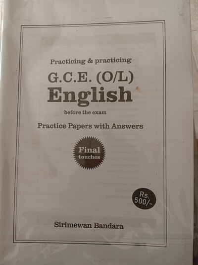 Practicing & practicing GCE/OL English 