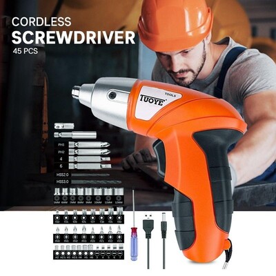45 Pieces Cordless Screw Driver`