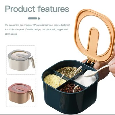 4 Grid Spice Jar Organizer