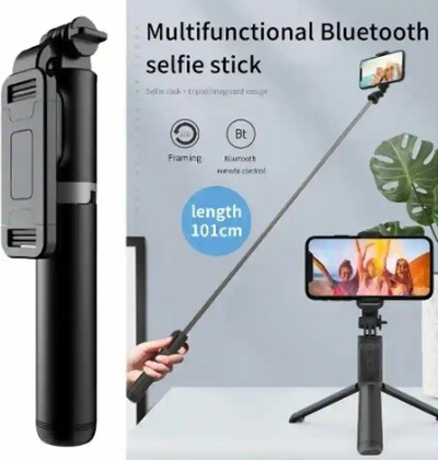 H1 Selfie Stick  Holder Retractable Portable Multifunctional Mini Tripod With Wireless