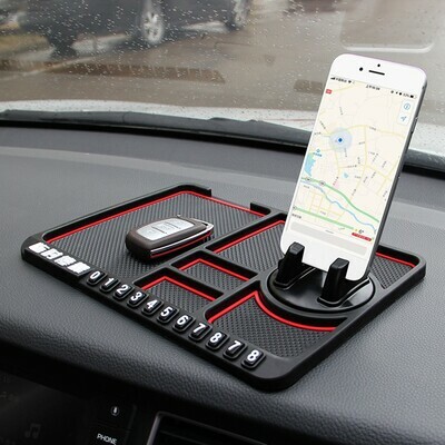 Anti slip mat dashboard holder
