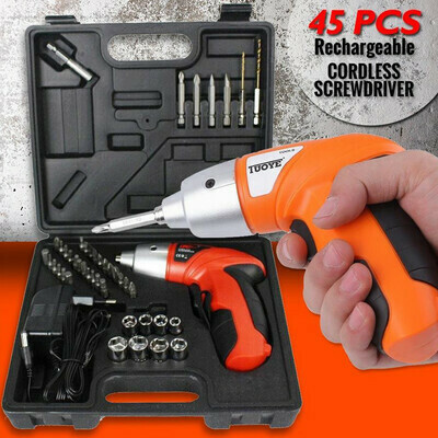 45 pcs cocordless screw driver