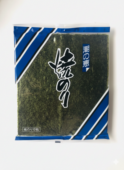 Japanese Nori. Sea weed paper. 