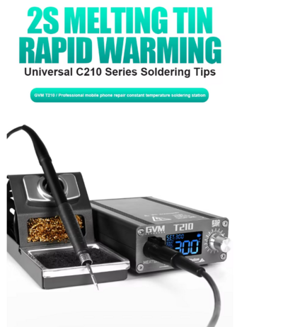 Sunshine GVM T210 Digital Display Adjustable Temperature Soldering Station