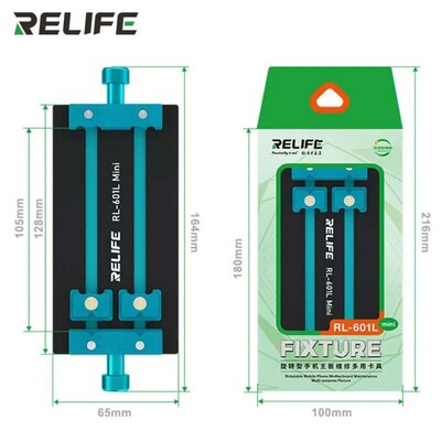 Relife RL-601L Mini 360° Rotating Buckle Type Motherboard Fixture for Mobile Phone Repair