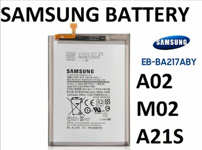 Samsung Galaxy A02/M02/A21S/A12 5000mah EB-BA217ABY A Grade Batteries