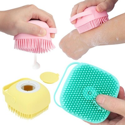 Silicone Shower Brush, Soft Body Brush, Handheld Bath Scrubber