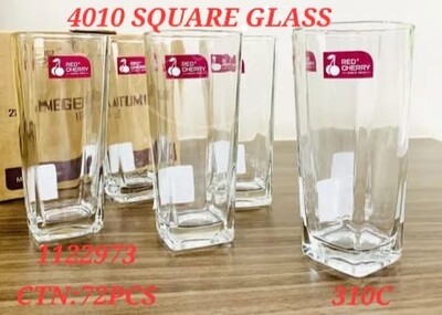 Sq water glass 6pcs
