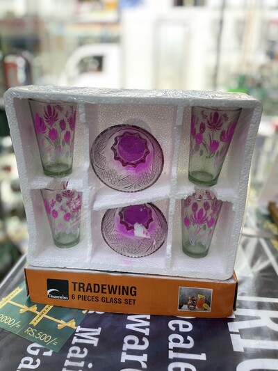 Glass set 4+2 8pcs