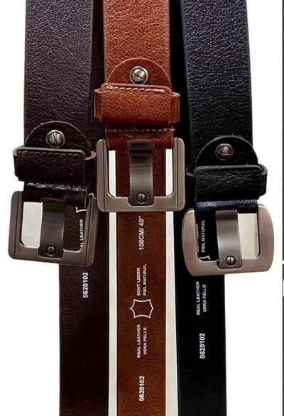 Leather belt 
