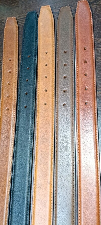 Leather belt 