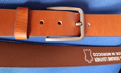 Leather belt 