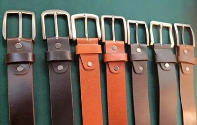 Mens leather belt 