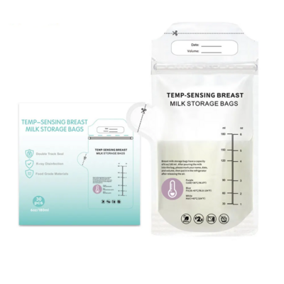 Temp- Sensing Breast Milk Storage Bags