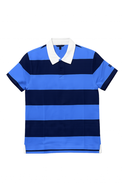 BANANA REPUBLIC SS Rugby Polo T-Shirt Striped(Available Sizes- L)  )