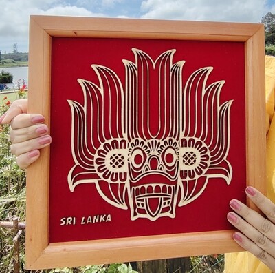 Wooden laser cut gara yaka