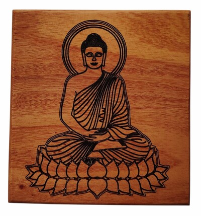 Wooden engraving Buddha