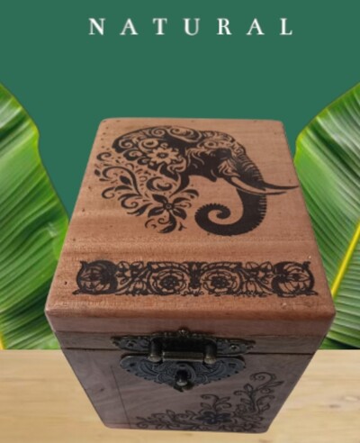 Wooden storage box