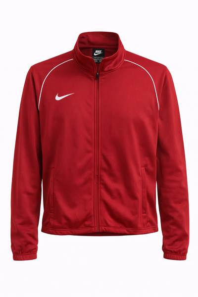 NIKE Red Full‑Zip Sports Jacket LS ( Size-M)