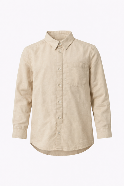 NAME IT Boys Linen LS Shirt ( Size-9-10 Years)