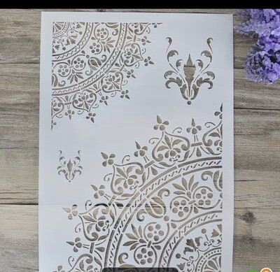 Mandala Template in A4 Size That Can Be Reused,  