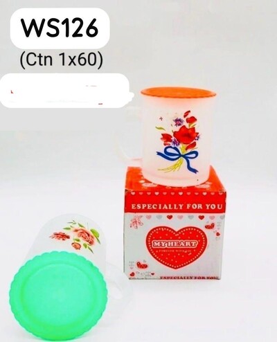 Glass mug either Lid Box