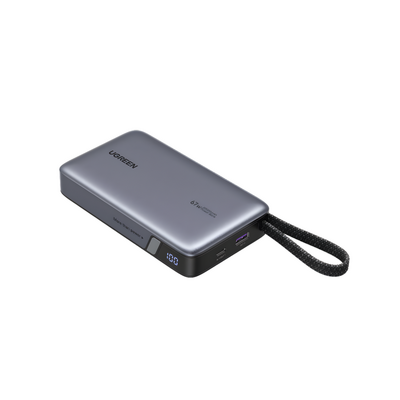 UGREEN 55996B 67W Power Bank With   Built-in Cable PB550 