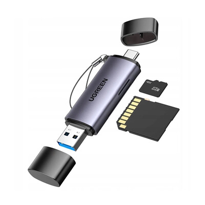 UGREEN 50706 2-in-1 USB 3.0 / USB C Card Reader CM185