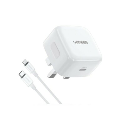 UGREEN 70297 20W Type-C PD Fast Charger With Type C to Lightning 1 Meter Cable Set CD137