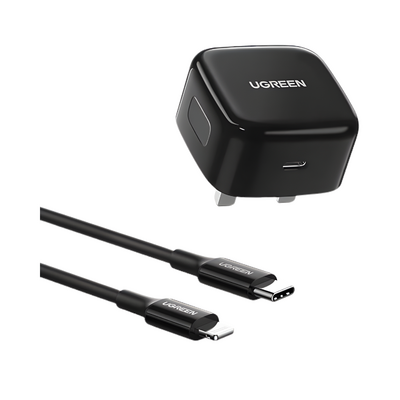 UGREEN 60624 USB-C To Lightning Fast Charger Set 20W ( MFi Certified ) 