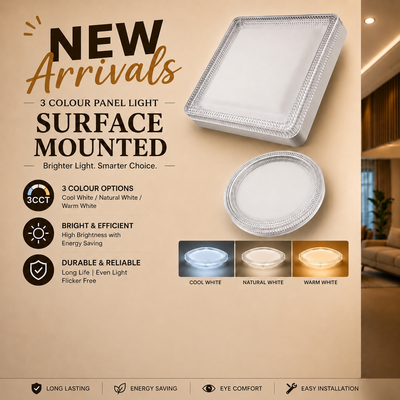 3 Color Panel Light (48W Round )surface mounted 
