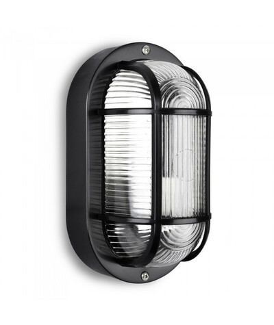 Ovel Bulkhead Wall light black color 