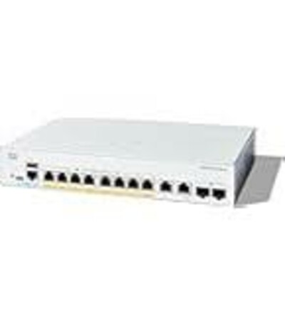 Catalyst 1300 8-port GE, PoE, Ext PS, 2x1G Combo