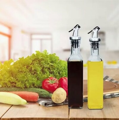 Premium Glass Oil Dispenser Bottle