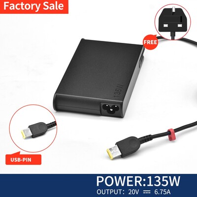 Lenovo USB 135W Charger -  20V  6.7A (SLIM)