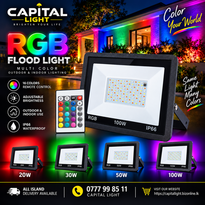 RGB Flood light 100W