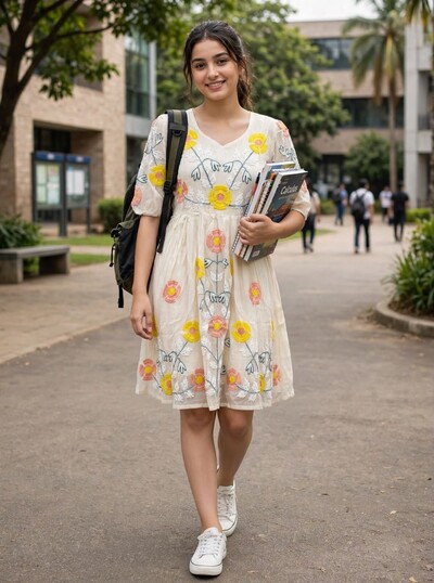 Indian Embroidery Short Frock